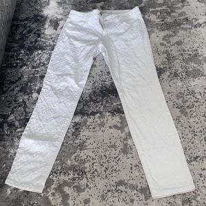 Joe’s Jeans white textured jeans